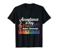 Support Neurodiversity Autism Awareness is Key Graphic T-Shirt