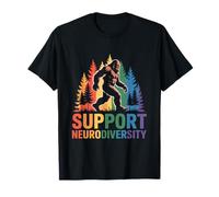 Support Neurodiversity Funny Bigfoot Autism ADHD T-Shirt