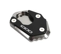 Support Pad Motorcycle Foot Side Stand Plate For Kawasaki For Z 900 RS 650 800 1000 R SX For NINJA 650 1000sx Extension Kickstand Pad Support Stand Motorbike Kickstand Extender Plate(Titanium 3)