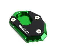 Support Pad Motorcycle Foot Side Stand Plate For Kawasaki For Z 900 RS 650 800 1000 R SX For NINJA 650 1000sx Extension Kickstand Pad Support Stand Motorbike Kickstand Extender Plate(Green 2)