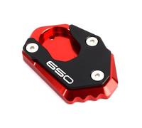 Support Pad Motorcycle Foot Side Stand Plate For Kawasaki For Z 900 RS 650 800 1000 R SX For NINJA 650 1000sx Extension Kickstand Pad Support Stand Motorbike Kickstand Extender Plate(Red 2)