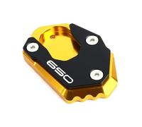 Support Pad Motorcycle Foot Side Stand Plate For Kawasaki For Z 900 RS 650 800 1000 R SX For NINJA 650 1000sx Extension Kickstand Pad Support Stand Motorbike Kickstand Extender Plate(Gold 2)