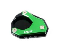 Support Pad Motorcycle Kickstand Pad For Kawasaki For NINJA1100SX For Ninja 1100SX 2025 Side Stand Extension Plate Foot Pads Support Plate Motorbike Kickstand Extender Plate(Green)