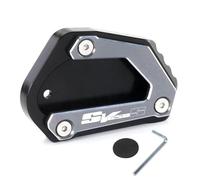 Support Pad Motorcycle Side Stand Plate For Suzuki SV 650 S 650S SV650 2003 2004 2005 2006 2007 Foot Kickstand Support Pad,Extension Plate Pad Motorbike Kickstand Extender Plate(Titanium 1)