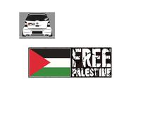 Support Palestine Gaza Flag Body Sticker Pvc Decoration Car Adhesive Decoration