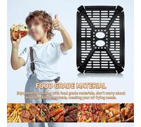 Support plate frying plate oil separator accessory for air fryer double pot made from stainless steel to even cooking and easy cleanup (2pcs)