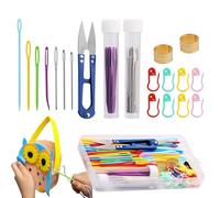 Support Pour Cake Crochet Darning Needles Set Weaving Craft Accessory Set for Knitting, Embroidery, Sewing, Threading, Weaving, Felting, Finishing Adults, Women, Children