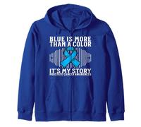 Support Prostate Cancer Awareness Gifts for Men Survivors Zip Hoodie