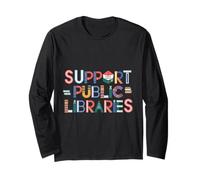 Support Public Libraries Free Knowledge Access Banned Books Long Sleeve T-Shirt