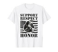 Support Respect Honor Army Memorial Day Veteran Soldier T-Shirt