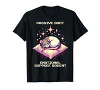 Support Rodent Buff | Pixel Art Pet Rat Retro Design T-Shirt