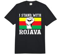 Support Rojava I Stand with Rojava Kurdish Flag Comfort Colors Adult Heavyweight T-Shirt