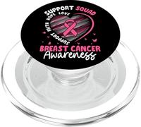 Support Squad Breast Cancer Awareness Hope Love PopSockets PopGrip for MagSafe