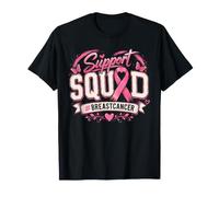 Support Squad Breast Cancer Awareness Pink Ribbon Warrior T-Shirt