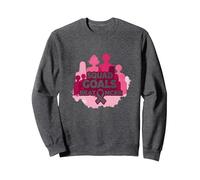 Support Squad Breast Cancer: Squad Goals Beat Cancer Sweatshirt, Adult Unisex, Dark Heather Grey, M