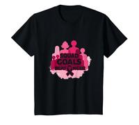 Support Squad Breast Cancer: Squad Goals Beat Cancer T-Shirt, Kids, Black, 12 Years