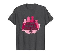 Support Squad Breast Cancer: Squad Goals Beat Cancer T-Shirt, Men, Dark Heather Grey, XXL