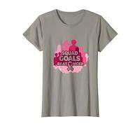 Support Squad Breast Cancer: Squad Goals Beat Cancer T-Shirt, Women, Slate, 3XL