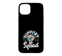 Support Squad Cervical Cancer Awareness Fighter Fist Case for iPhone 15 Plus