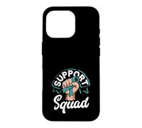 Support Squad Cervical Cancer Awareness Fighter Fist Case for iPhone 16 Pro