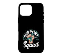 Support Squad Cervical Cancer Awareness Fighter Fist Case for iPhone 16 Pro Max