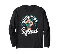 Support Squad Cervical Cancer Awareness Fighter Fist Long Sleeve T-Shirt