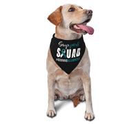 Support Squad Cervical Cancer Awareness Pet Scarf Durable Bibs Scarf Triangle Pet Bandanas For Dogs Outdoor Cat