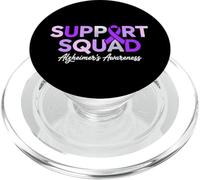 Support Squad Dementia Alzheimer's Awareness Purple Ribbon PopSockets PopGrip for MagSafe