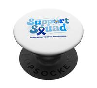 Support Squad Dermatomyositis Awareness Ribbon Graphic PopSockets Adhesive PopGrip