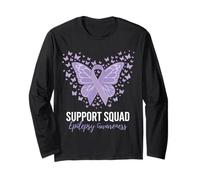 Support Squad Epilepsy Awareness Long Sleeve T-Shirt