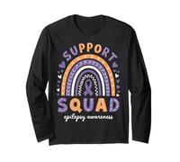 Support Squad Epilepsy Awareness Long Sleeve T-Shirt