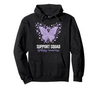 Support Squad Epilepsy Awareness Pullover Hoodie