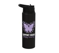 Support Squad Epilepsy Awareness Stainless Steel Insulated Water Bottle