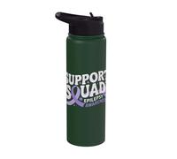 Support Squad Epilepsy Awareness Stainless Steel Insulated Water Bottle
