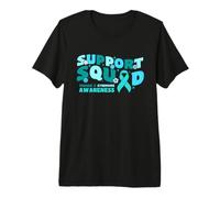 Support Squad Fragile X Syndrome Awareness Teal Ribbon Premium T-Shirt