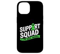 Support Squad Green Ribbon Lyme Disease Awareness Family Case for iPhone 14