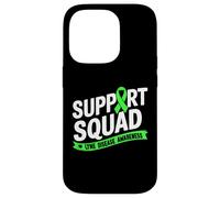 Support Squad Green Ribbon Lyme Disease Awareness Family Case for iPhone 14 Pro