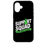 Support Squad Green Ribbon Lyme Disease Awareness Family Case for iPhone 16