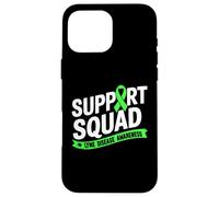 Support Squad Green Ribbon Lyme Disease Awareness Family Case for iPhone 16 Pro Max