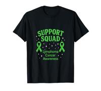 Support Squad - Lymphoma Cancer Awareness Green Ribbon T-Shirt
