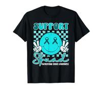 Support Squad Myasthenia Gravis Awareness Teal Ribbon MG T-Shirt