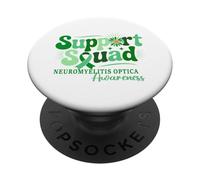 Support Squad Neuromyelitis Optica Awareness Ribbon PopSockets Adhesive PopGrip