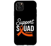 Support Squad Orange Ribbon Leukemia Blood Cancer Awareness Case for iPhone 11 Pro Max