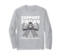 Support Squad Parkinson Disease Awareness Ribbon Bow Long Sleeve T-Shirt