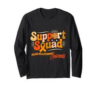 Support Squad Prader Willi Syndrome Awareness Orange Ribbon Long Sleeve T-Shirt