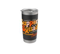 Support Squad Prader Willi Syndrome Awareness Orange Ribbon Stainless Steel Insulated Tumbler