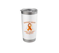 Support Squad Self Injury Awareness Orange Ribbon Stainless Steel Insulated Tumbler