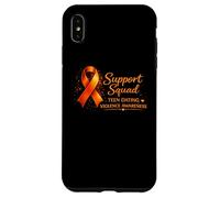 Support Squad Teen Dating Violence Awareness Orange Ribbon Case for iPhone XS Max