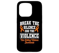 Support Teen Dating Violence Awareness With Orange Ribbon Case for iPhone 15 Pro