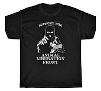 Support The Animal Liberation Front T-Shirt - Alf Straight Edge Black L